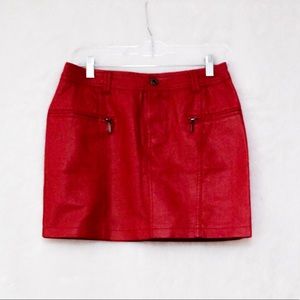 Faux Leather Mini Skirt